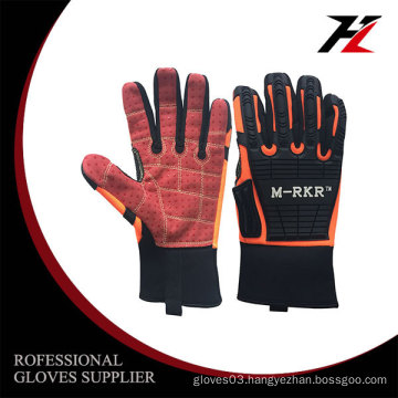 Micro fiber mechanic impact protection mechanic glove